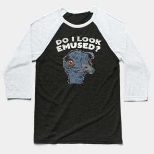 Funny Emu Bird Gifts, Funny Emo Music Quote Baseball T-Shirt